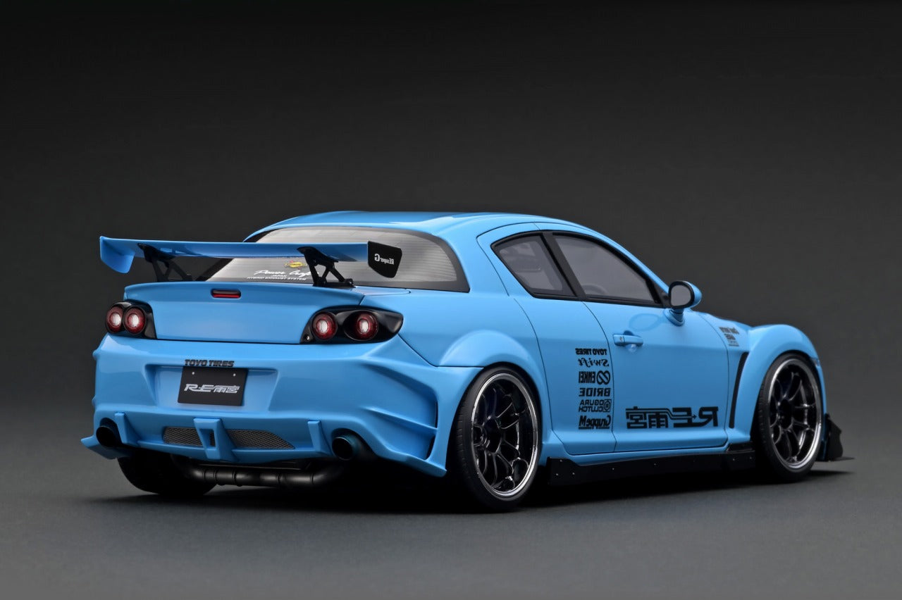 1:18 Mazda RX-8 (SE3P) RE Amemiya -- Light Blue -- Ignition Model IG31