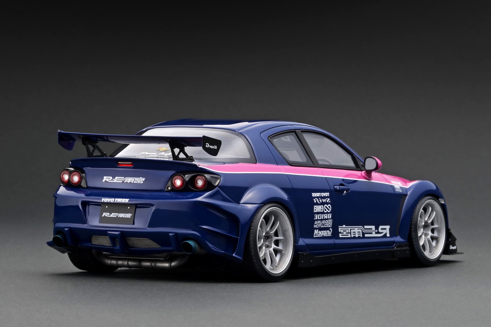 1:18 Mazda RX-8 (SE3P) RE Amemiya -- Blue/Pink -- Ignition Model IG318