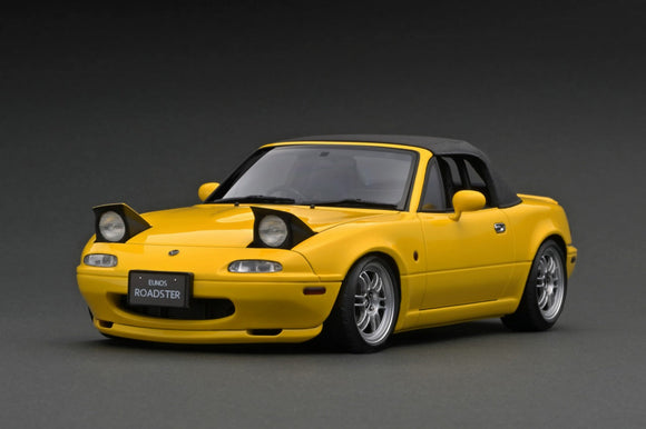 1:18 Mazda Eunos (MX-5) Miata -- Yellow -- Ignition Model IG3201