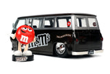 1:24 Red M&M's w/Ford Econoline Minibus Brown -- JADA