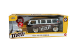 1:24 Red M&M's w/Ford Econoline Minibus Brown -- JADA