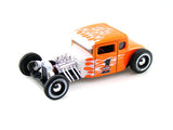 1:24 1929 Ford Model A -- #1 Harley-Davidson Orange w/White Flames -- Maisto