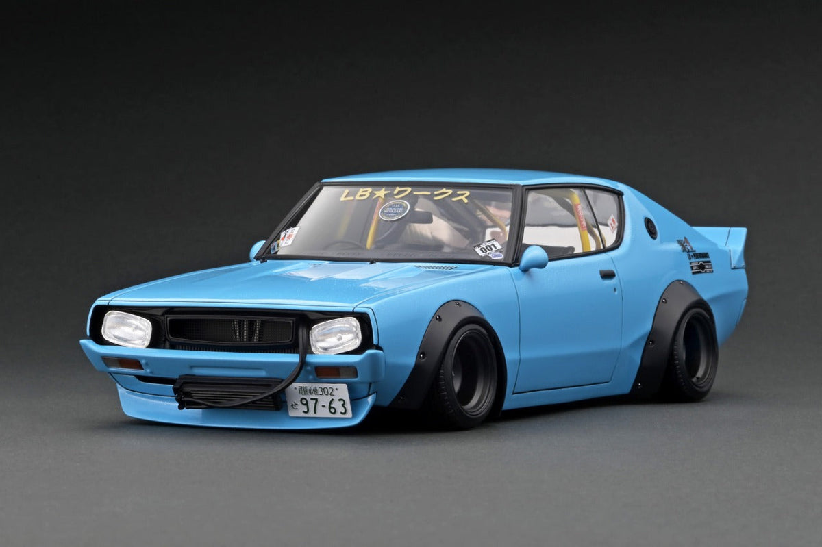 1:18 LBWK Kenmeri 2Dr -- Liberty Walk Light Blue -- Ignition Model IG3