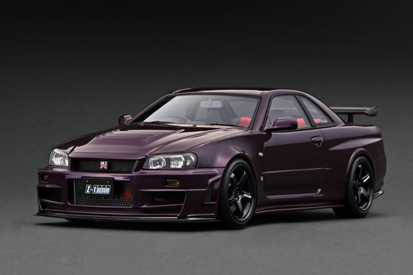 1:18 Nissan R34 Skyline GT-R NISMO Z-Tune -- Midnight Purple -- Ignition IG3225