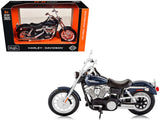 1:12 Harley-Davidson 2006 FXDBI Dyna Street Bob Bike -- Navy -- Maisto Motorbike