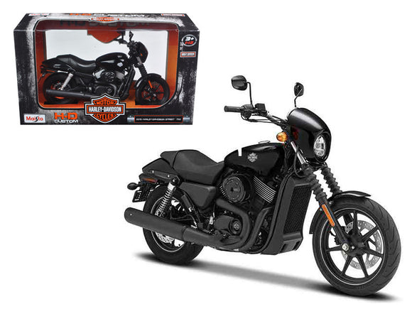 1:12 Harley-Davidson 2015 Street 750 -- Black -- Maisto Motorbike