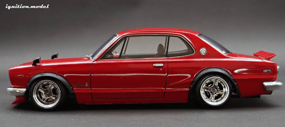 イグニッションモデル スカイライン 2000 GT-R レッド 3238 1:18 Nissan Skyline 2000 GT-R (KPGC10) -- Red -- Ignition Model IG3238