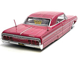 1:26 1964 Chevrolet Impala SS Lowrider -- Pink Metallic -- Maisto Design (1:24)