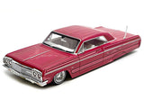 1:26 1964 Chevrolet Impala SS Lowrider -- Pink Metallic -- Maisto Design (1:24)