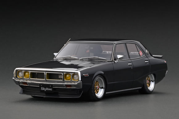 1:18 Nissan Skyline 2000 GT-X (GC110) -- Black Metallic -- Ignition Model IG3269