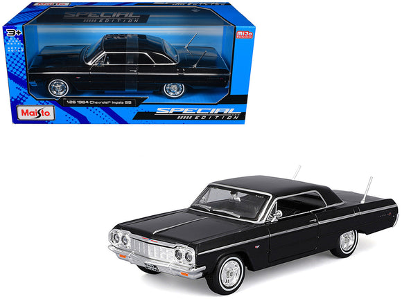 1:26 1964 Chevrolet Impala SS -- Black -- Maisto (1:24)