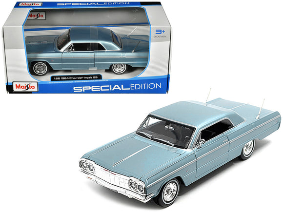 1:26 1964 Chevrolet Impala SS -- Blue Metallic -- Maisto (1:24)