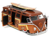 1:24 Woody w/Volkswagen T1 Kombi Bus & Surfboard -- Toy Story -- JADA VW