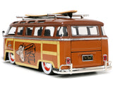 1:24 Woody w/Volkswagen T1 Kombi Bus & Surfboard -- Toy Story -- JADA VW