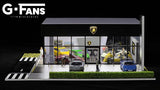1:64 Lamborghini Dealership Diorama Display with LEDs -- G-Fans 710034