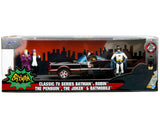 1:24 1966 Batmobile w/Batman, Joker, Penguin & Robin Figurines -- JADA