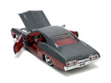 1:24 1967 Chevrolet Impala SS -- Grey / Burgundy -- JADA: Big Time Muscle