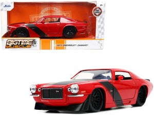 1:24 1971 Chevrolet Camaro Z/28 -- Red w/Black Stripes -- JADA: Big Time Muscle