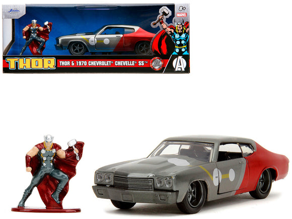 1:32 Thor w/ 1970 Chevrolet Chevelle SS -- Marvel The Avengers -- JADA
