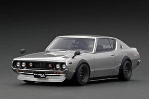 1:18 Nissan Skyline 2000 GT-R (KPGC110) -- Silver -- Ignition Model IG3452