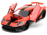 1:24 2017 Ford GT -- Light Red Metallic w/ Black Stripe -- JADA: Pink Slips