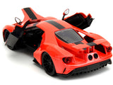 1:24 2017 Ford GT -- Light Red Metallic w/ Black Stripe -- JADA: Pink Slips