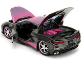 1:24 2020 Chevrolet Corvette Stingray -- Grey/Pink -- JADA: Pink Slips