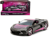 1:24 2020 Chevrolet Corvette Stingray -- Grey/Pink -- JADA: Pink Slips