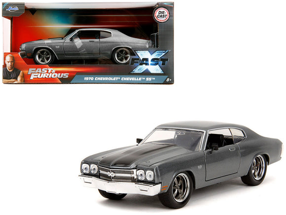 1:24 Dom's 1970 Chevy Chevelle SS -- Grey -- Fast & Furious X Chevrolet JADA