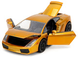 1:24 Roman's Lamborghini Gallardo -- Gold Metallic -- Fast & Furious X JADA