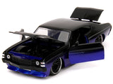 1:24 1971 Chevrolet Chevelle SS -- Black/Blue -- JADA: Pink Slips