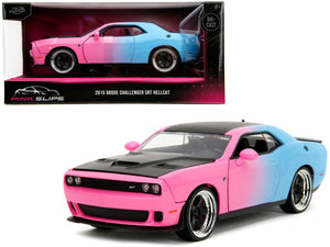 1:24 2015 Dodge Challenger SRT Hellcat -- Pink/Blue -- JADA: Pink Slips