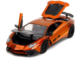 1:24 Lamborghini Aventador SV - Orange Metallic w/Carbon Hood - JADA: Pink Slips