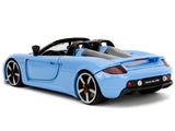 1:24 Porsche Carrera GT Convertible -- Blue w/Black Stripes -- JADA: Pink Slips