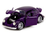 1:24 Wednesday Addams & Thing w/VW Beetle Purple Metallic -- JADA