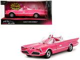 1:24 1966 Classic Batmobile -- Pink Metallic w/White Interior -- JADA: Pink Slips