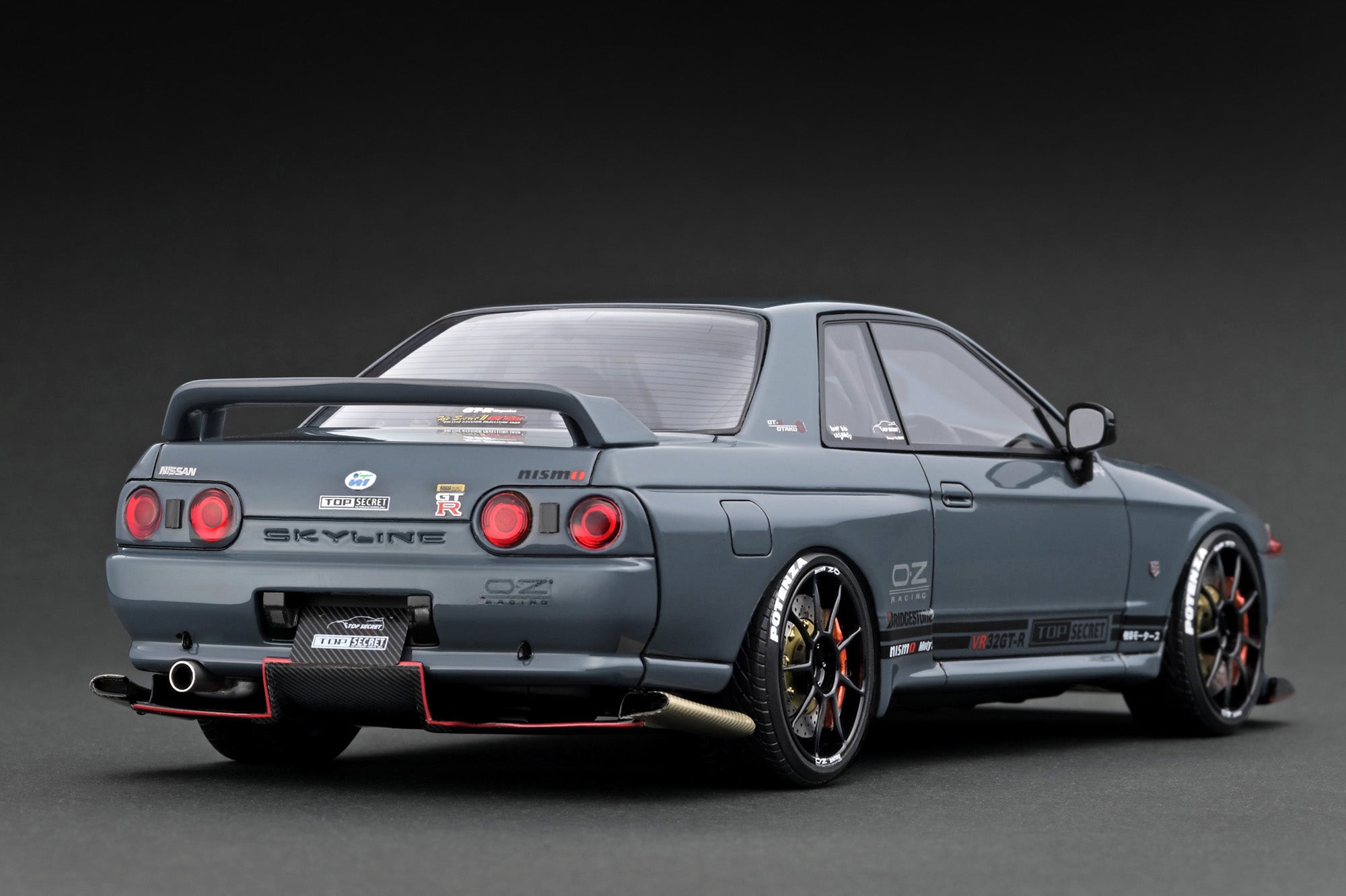 1:18 Nissan Skyline R32 GT-R TOP SECRET -- Grey -- Ignition Model IG35