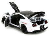 1:24 2020 Ford Mustang Shelby GT500 -- #65 White w/ Black Top -- JADA