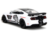 1:24 2020 Ford Mustang Shelby GT500 -- #65 White w/ Black Top -- JADA