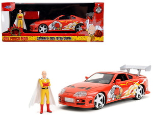 1:24 One Punch Man Saitama w/ 1995 Toyota Supra -- Hollywood Rides JADA