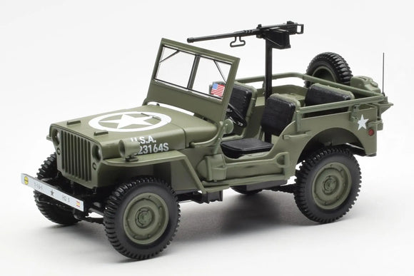 1:18 Jeep Willys Cabriolet US Army D-Day Normandy 1944 -- Military Green -- NOREV
