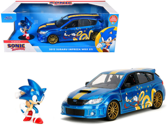 1:24 Sonic The Hedgehog w/2012 Subaru Impreza WRX STI -- JADA