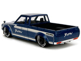 1:24 1972 Datsun 620 Pickup Truck -- Blue Metallic & Cream -- JADA: JDM Tuners