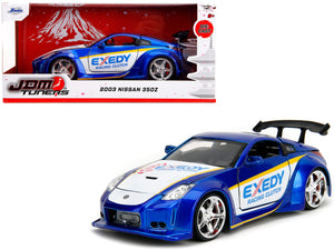 1:24 2003 Nissan 350Z -- "Exedy" Candy Blue / White -- JADA: JDM Tuners