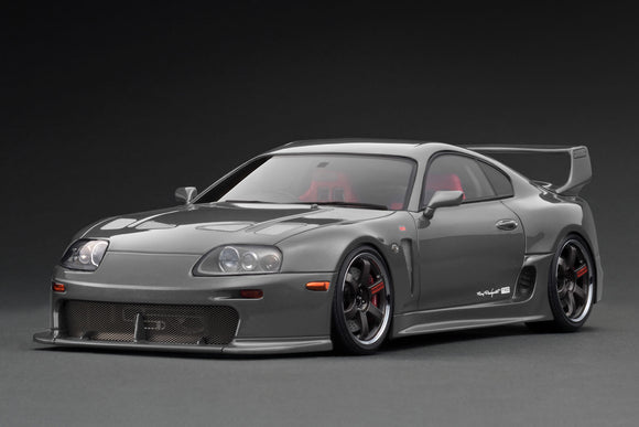 1:18 Toyota Supra (A80) TRD 3000GT -- Gun Metallic Grey -- Ignition Model IG3601