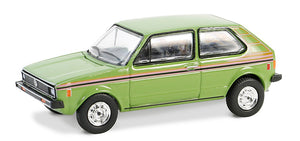 1:64 1979 Volkswagen Rabbit -- Bali Green with Stripes --  Greenlight