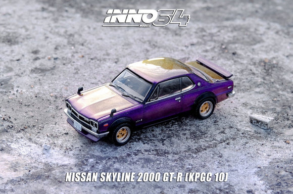 1:64 Nissan Skyline 2000 GT-R (KPGC10) -- Midnight Purple -- INNO64