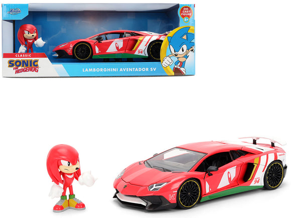 1:24 Knuckles w/Lamborghini Aventador SV -- JADA: Sonic The Hedgehog