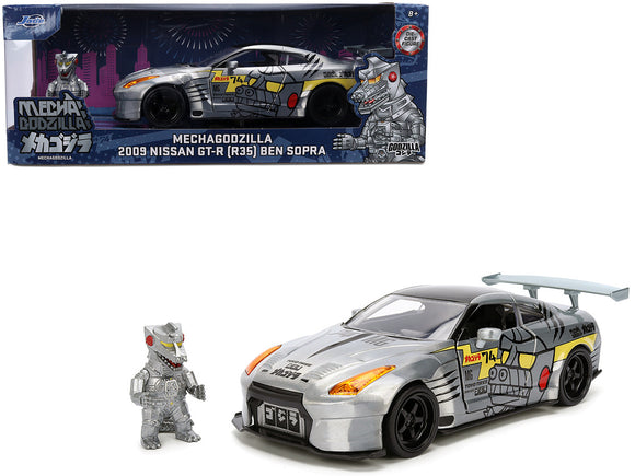1:24 Godzilla w/Nissan GT-R R35 Ben Sopra -- JADA Mechagodzilla