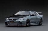 (Pre-Order) 1:18 Nissan Skyline R34 GT-R TOP SECRET -- Stealth Grey -- Ignition Model IG3639